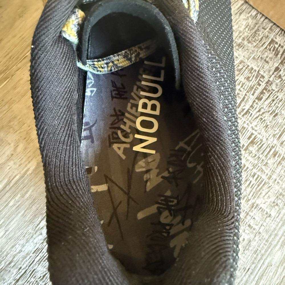 NOBULL Ripstop Black and Yellow Sneakers - Picture 4 of 7